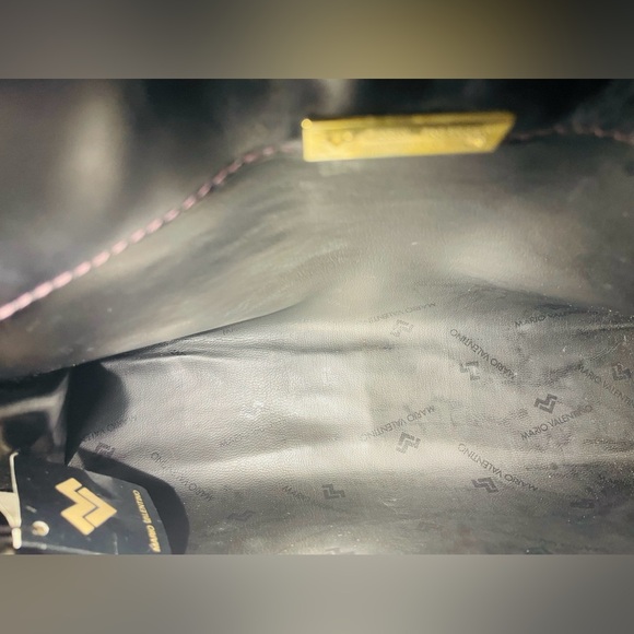 VGT Mario Valentino authentic. Black classy clutch/purse Gold Detail “Host Pick” - Picture 6 of 10